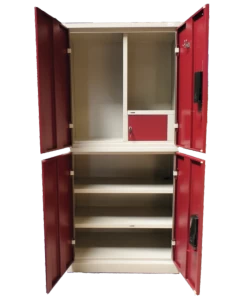 Himgiri 4-Doors Red Almirah
