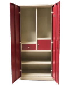 Himgiri Janta Drawer Red Almirah